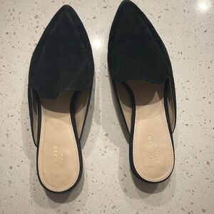 Cole Haan women’s black suede mules 8.5